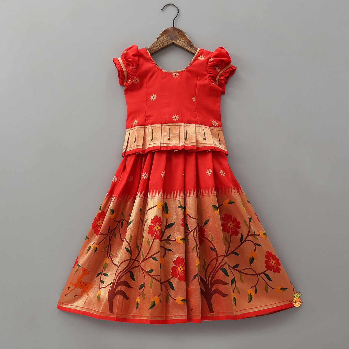 Pre Order: Festive Peplum Top With Bodice Skirt