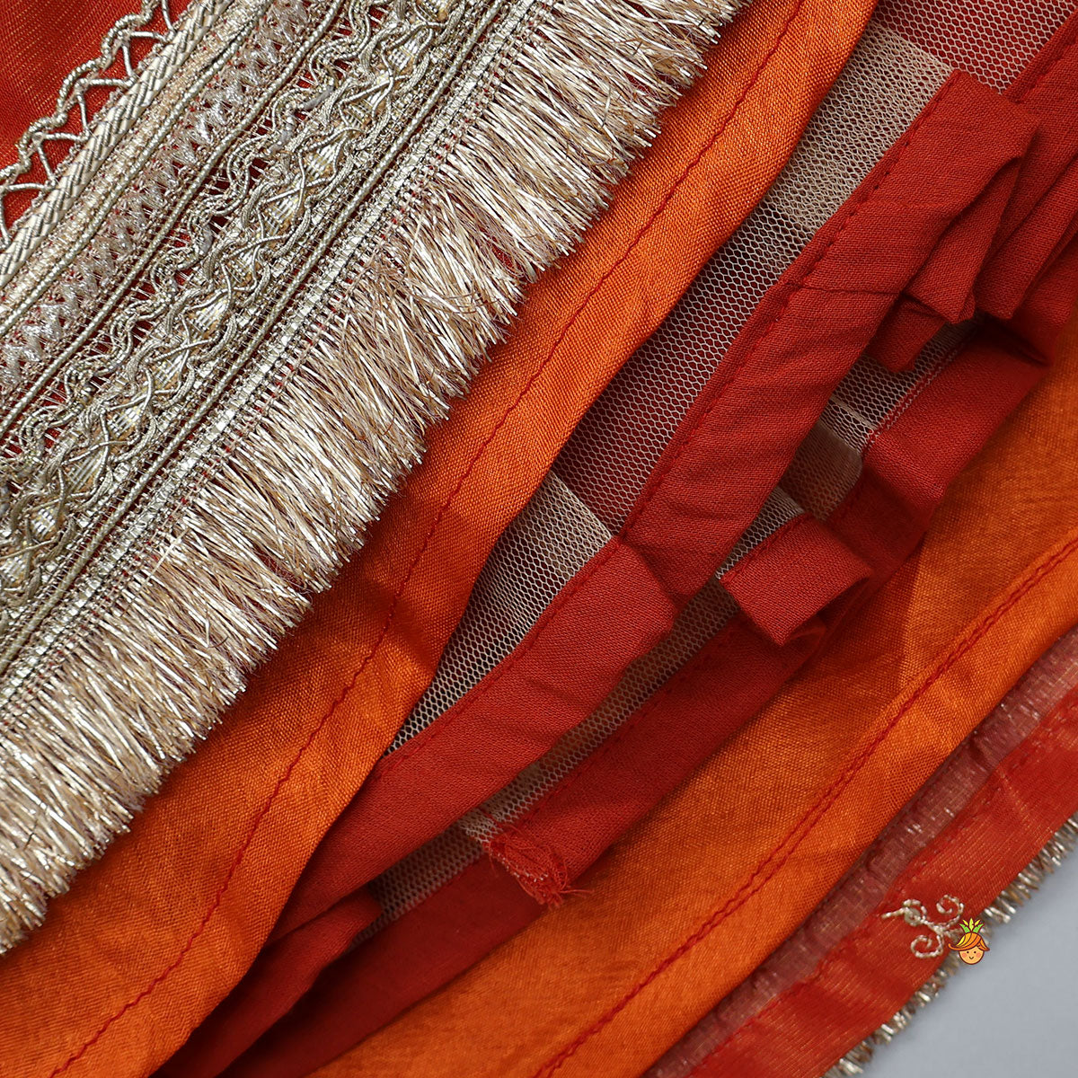 Pre Order: Elegant Embellished Top With Flared Lehenga And Dupatta