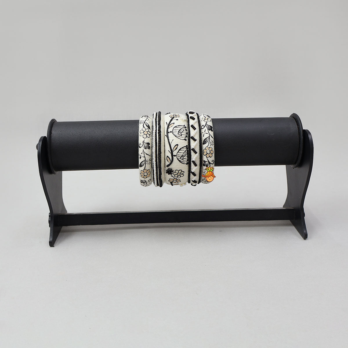 Hand Painted And Handcrafted Floral Thread Bangles