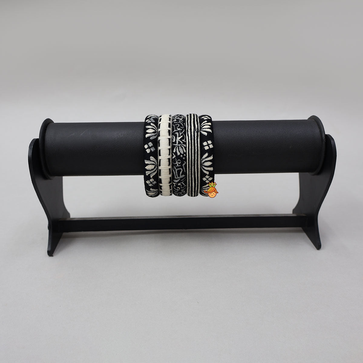 Lotus Hand Painted And Handcrafted Thread Bangles