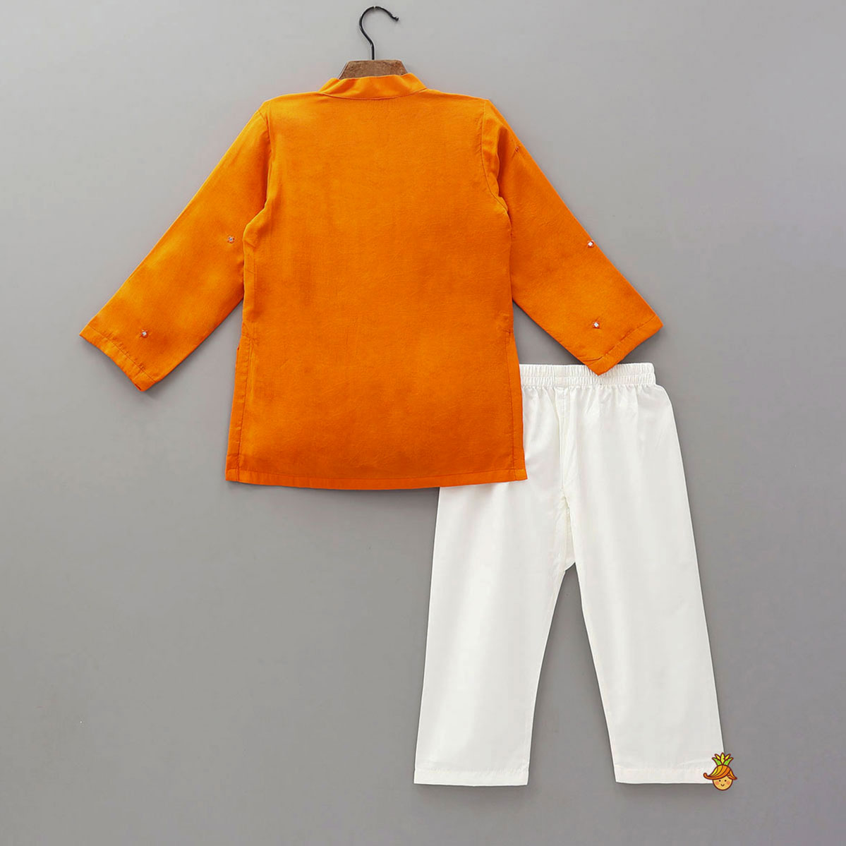 Faux Mirror Work Ethnic Kurta And Pyjama