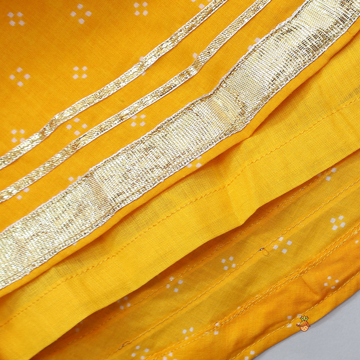 Lace Detailed Halter Neck Crop Top With Flared Lehenga And Dupatta