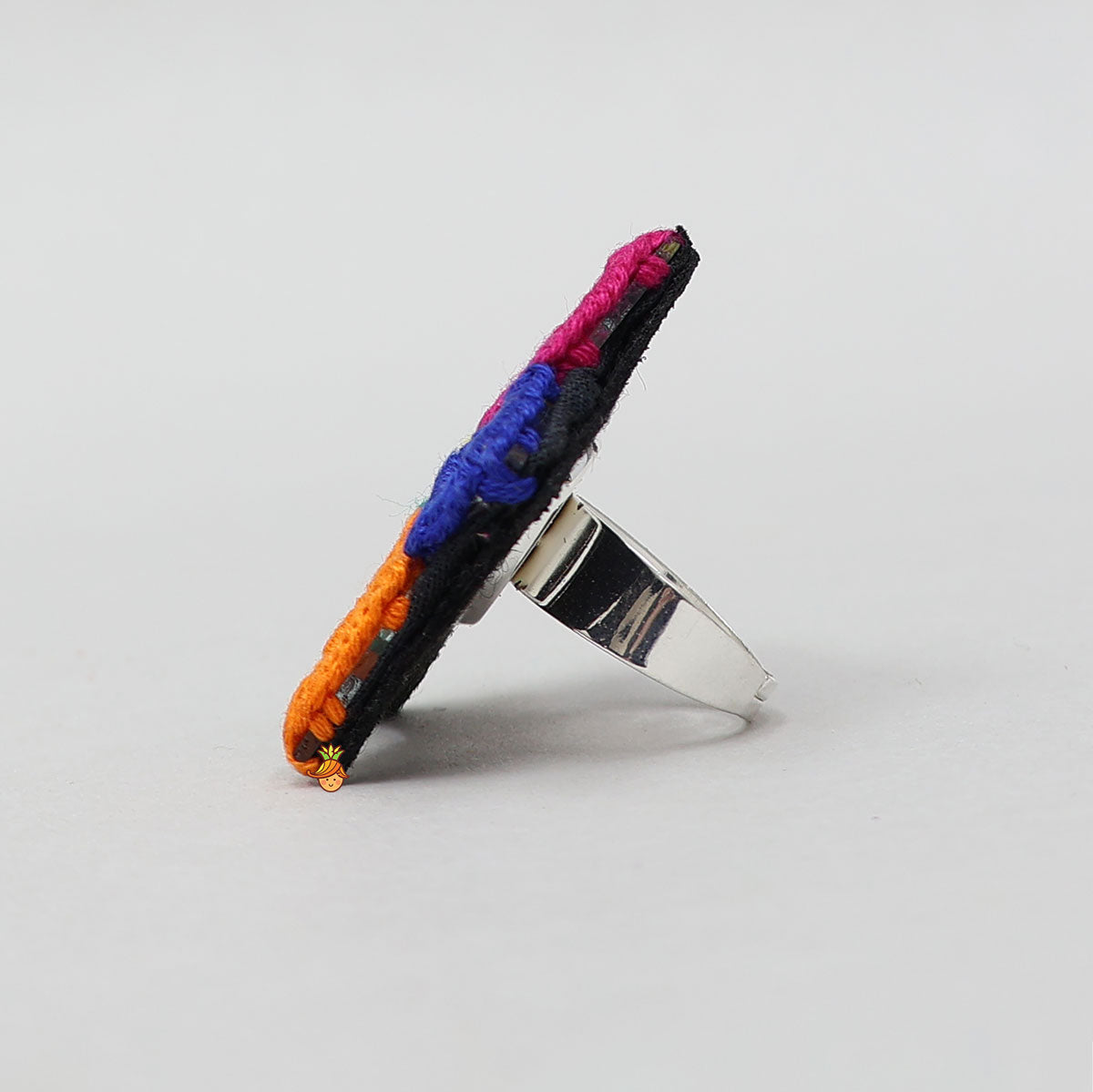 Elegant Faux Mirror Embellished Ring