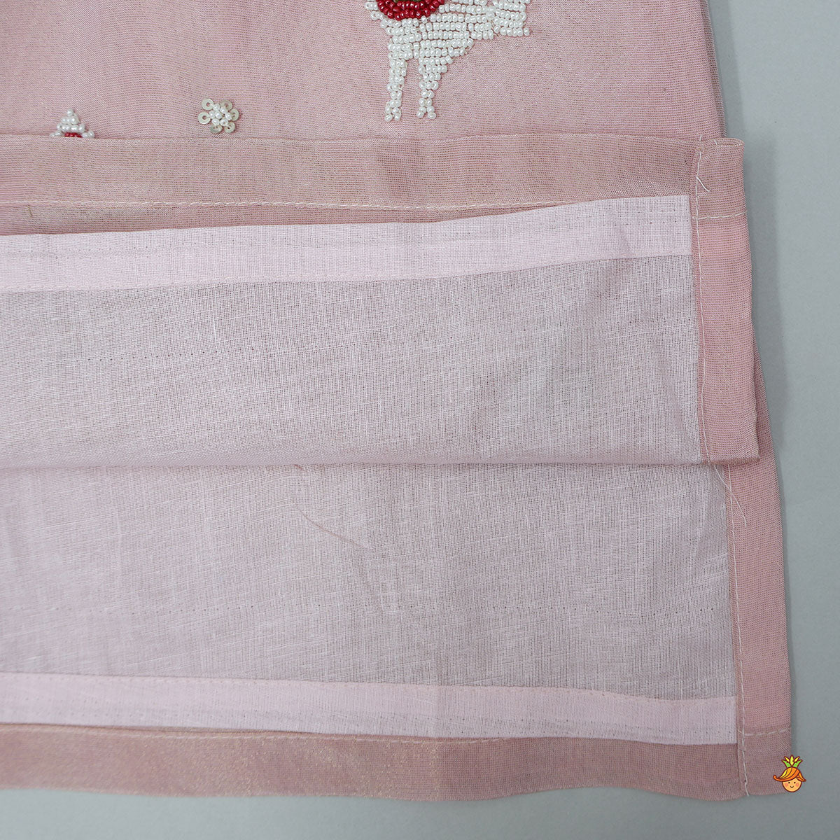 Pre Order: Beads Embroidered Shimmer Kurta And Pyjama