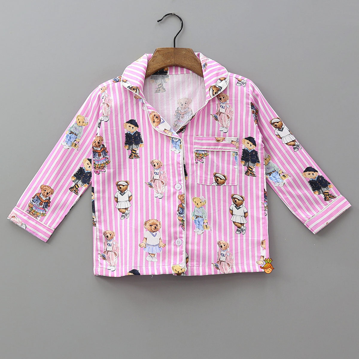 Cute Striped Sleepwear Set