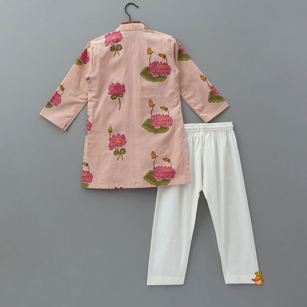 Pre Order: Floral Printed Soft Cotton Kurta And Pyjama