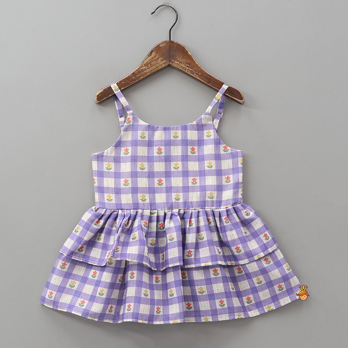 Adjustable Strappy Layered Kurti And Pant