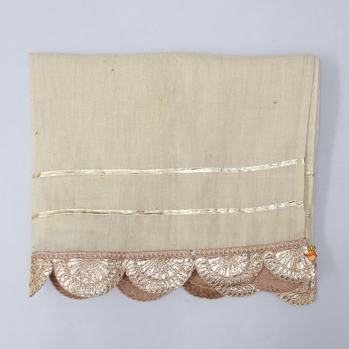 Pre Order: Bandhani Printed Crop Top And Embroidered Lehenga With Dupatta And Potli Bag