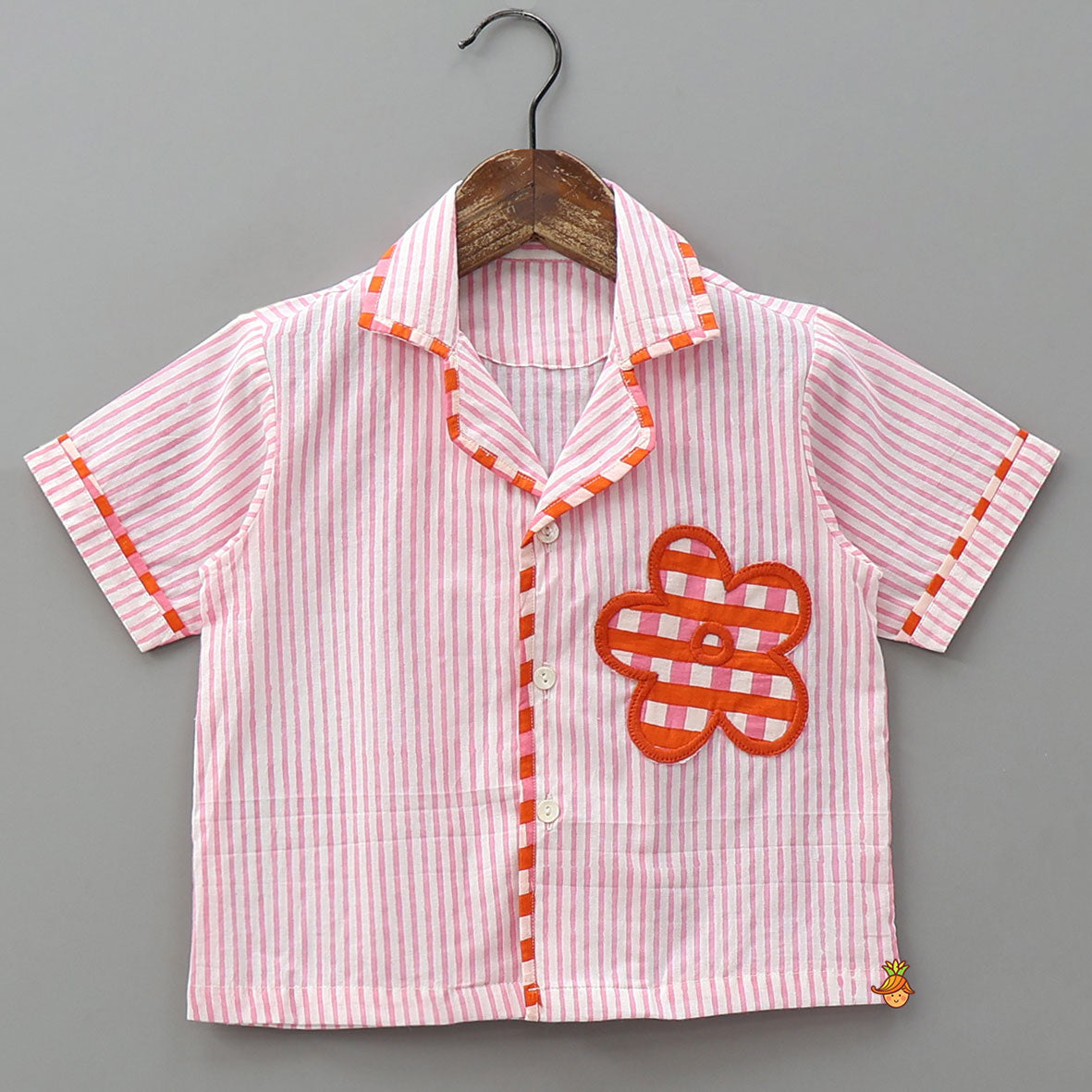 Pre Order: Striped Printed Floral Sleepwear