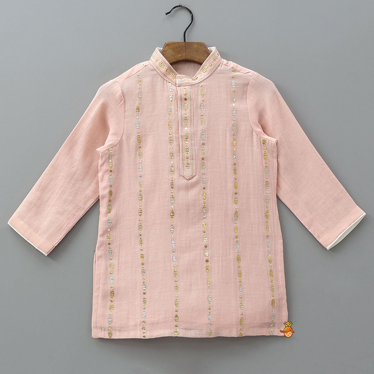 Pre Order: Front Placket Traditional Kurta And Pyjama