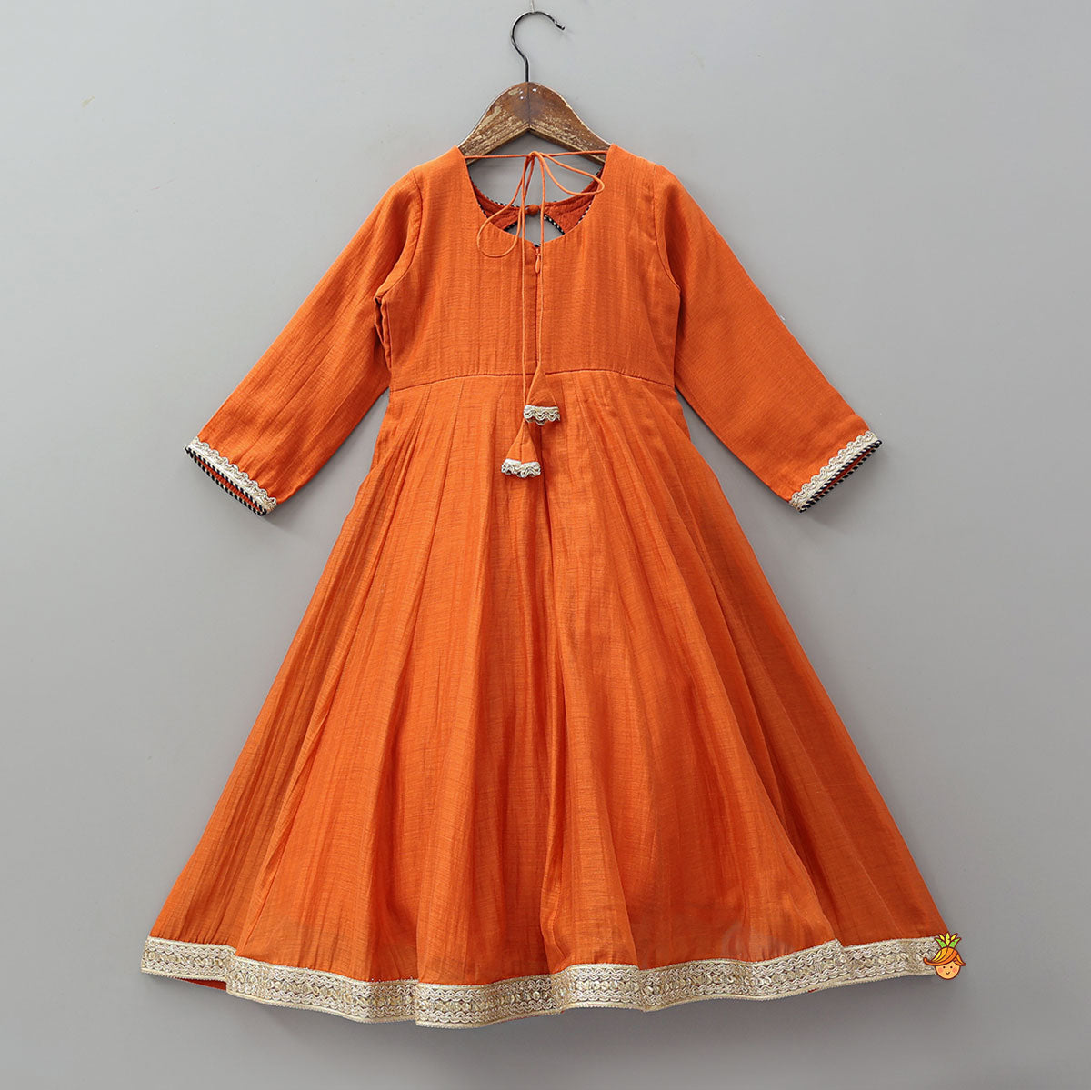 Pre Order: Classic Flap Anarkali With Dupatta And Potli Bag