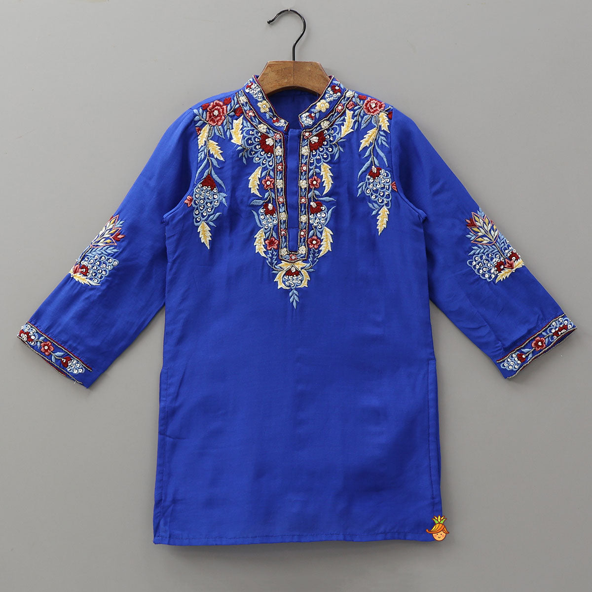 Pre Order: Exquisite Embroidered Kurta And Pyjama