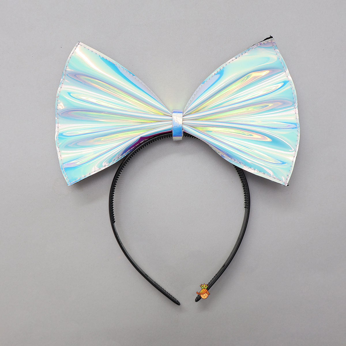 Holographic Ruffle Dress With Matching Bow Hair band
