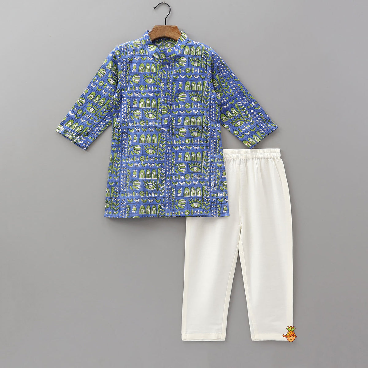 Hand Block Printed Classic Kurta And Pyjama
