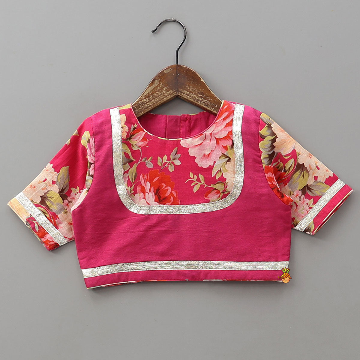 Pre Order: Floral Charm Top And Lehenga With Dupatta