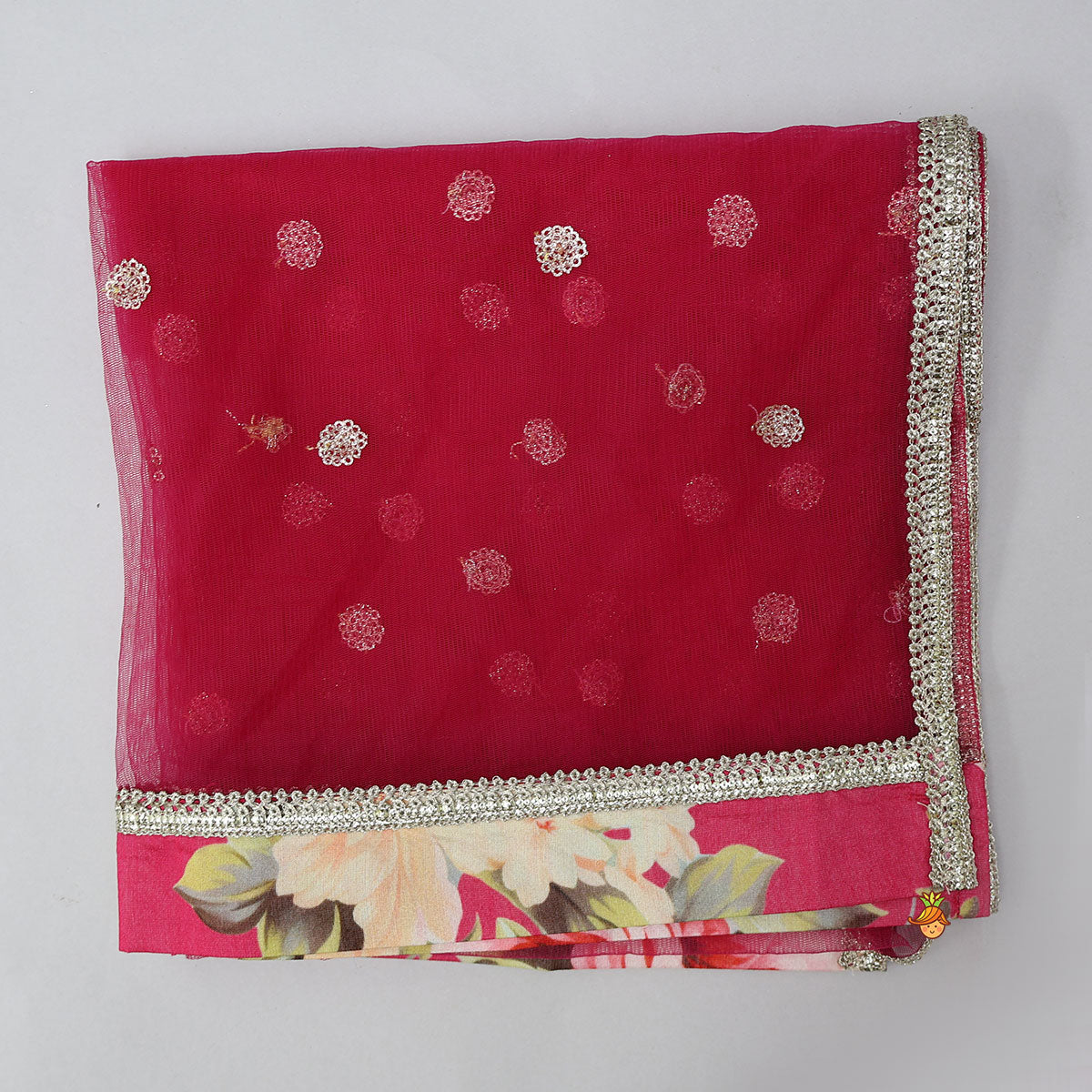 Pre Order: Floral Charm Top And Lehenga With Dupatta