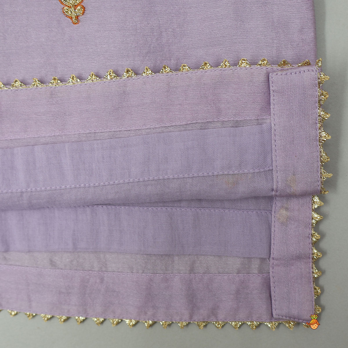 Pre Order: Round Neck Top And Scalloped Lehenga With Dupatta