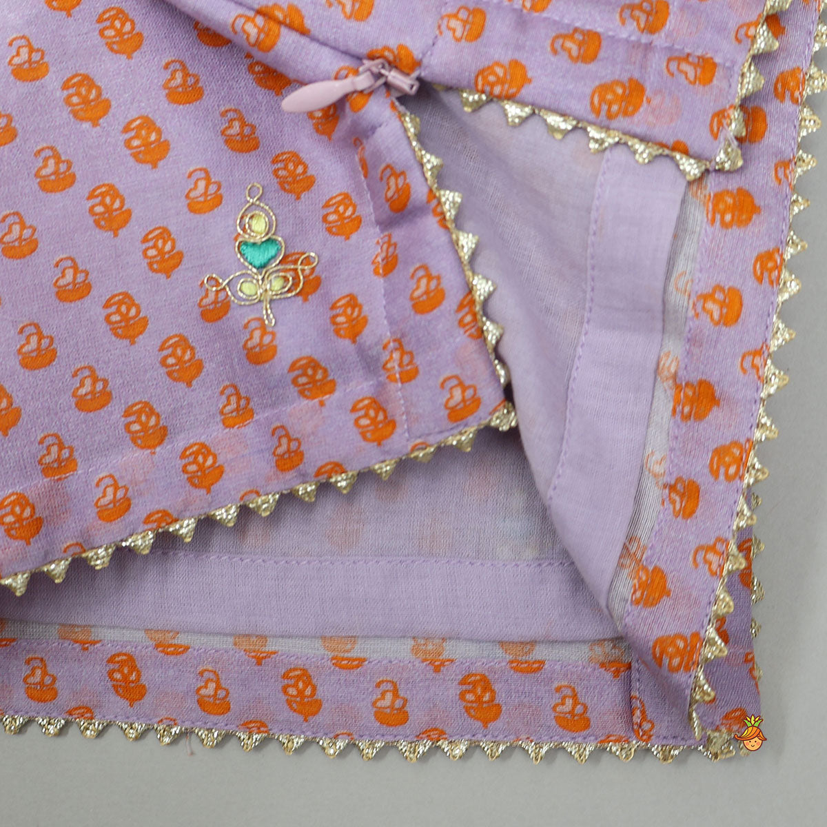 Pre Order: Printed Top And Lehenga With Dual Tone Dupatta