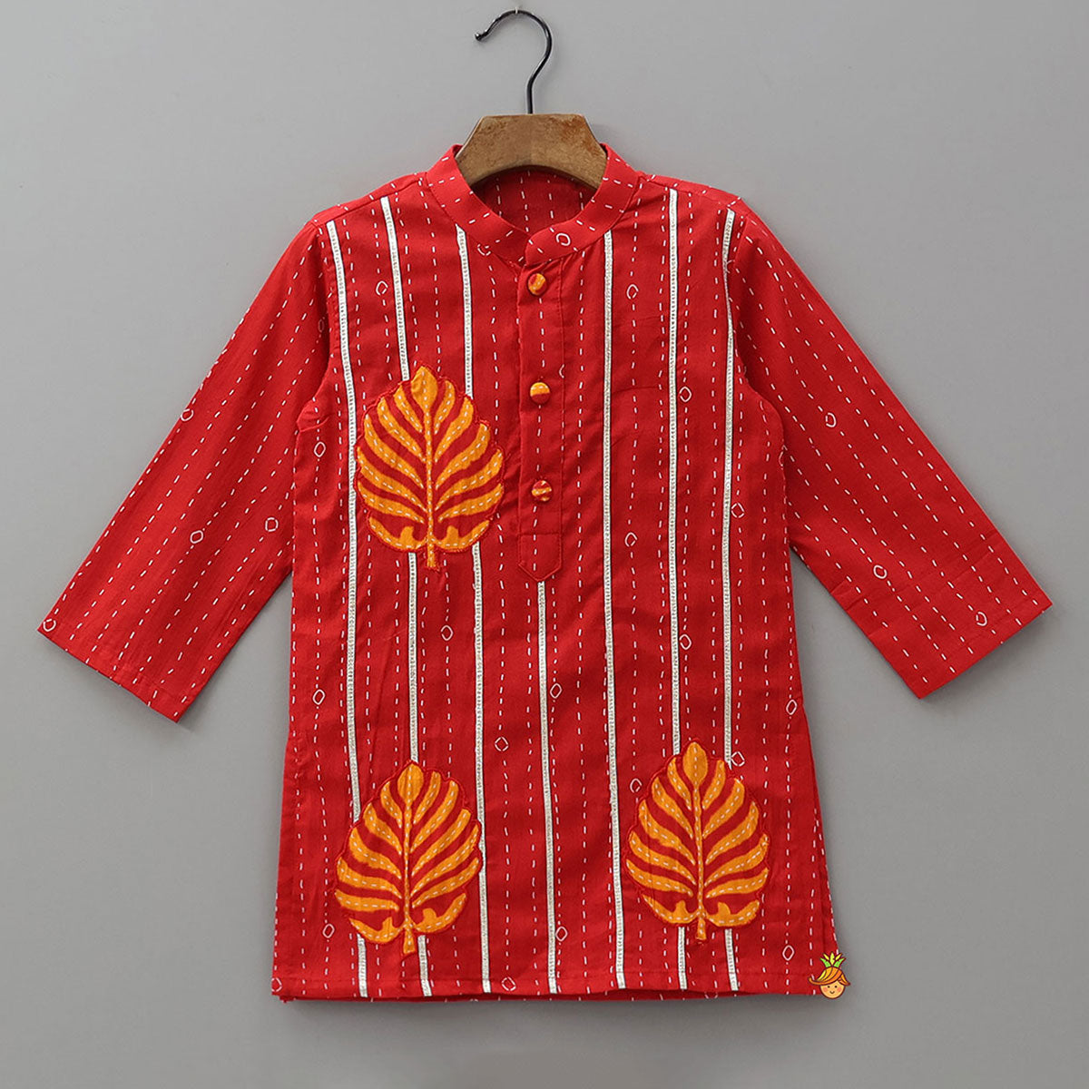 Pre Order: Applique Work Kurta And Pyjama