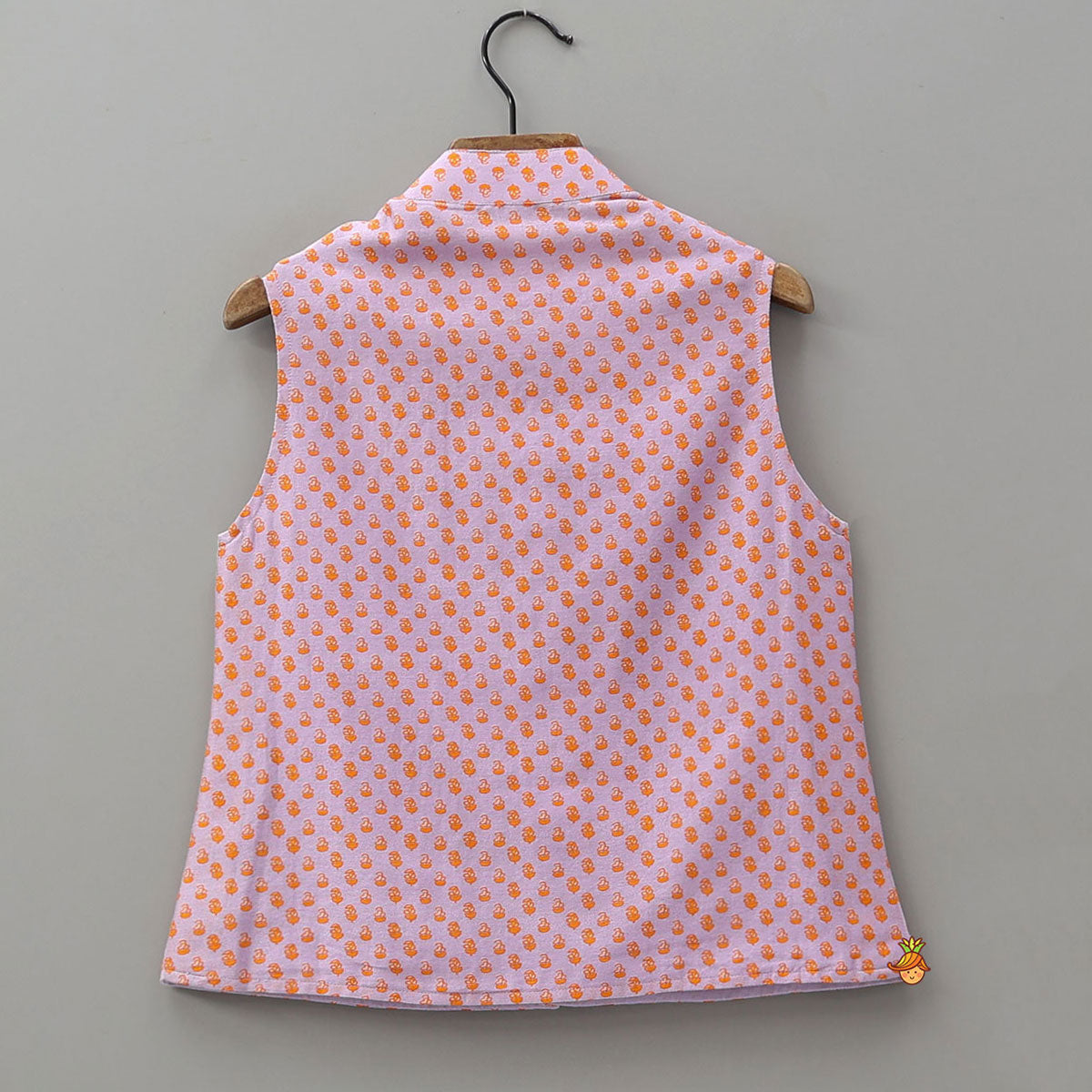Pre Order: Printed Sleeveless Ethnic Jacket