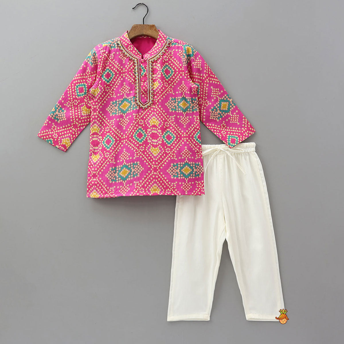Pre Order: Elegant Hand Work Kurta And Pyjama
