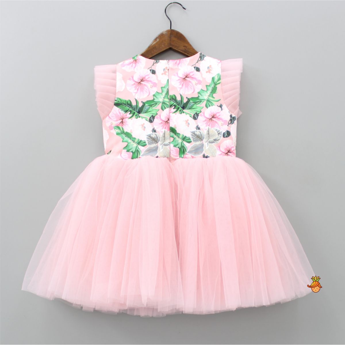 Pre Order: Exquisite Floral Printed Frilly Dress