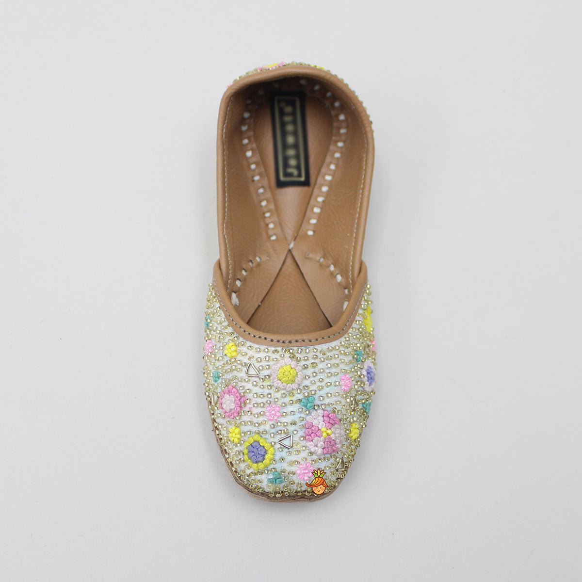 Multi Colour Thread And Bead Work Jutti