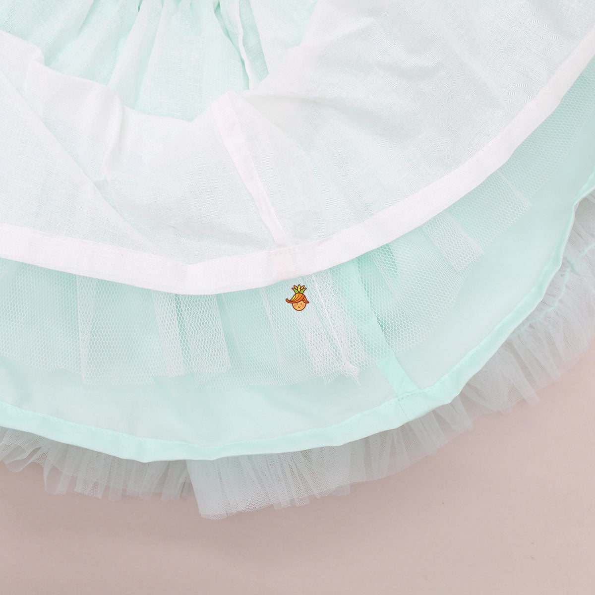 Pre Order: Blue Ruffle And Sequin Dress With Hair Clip