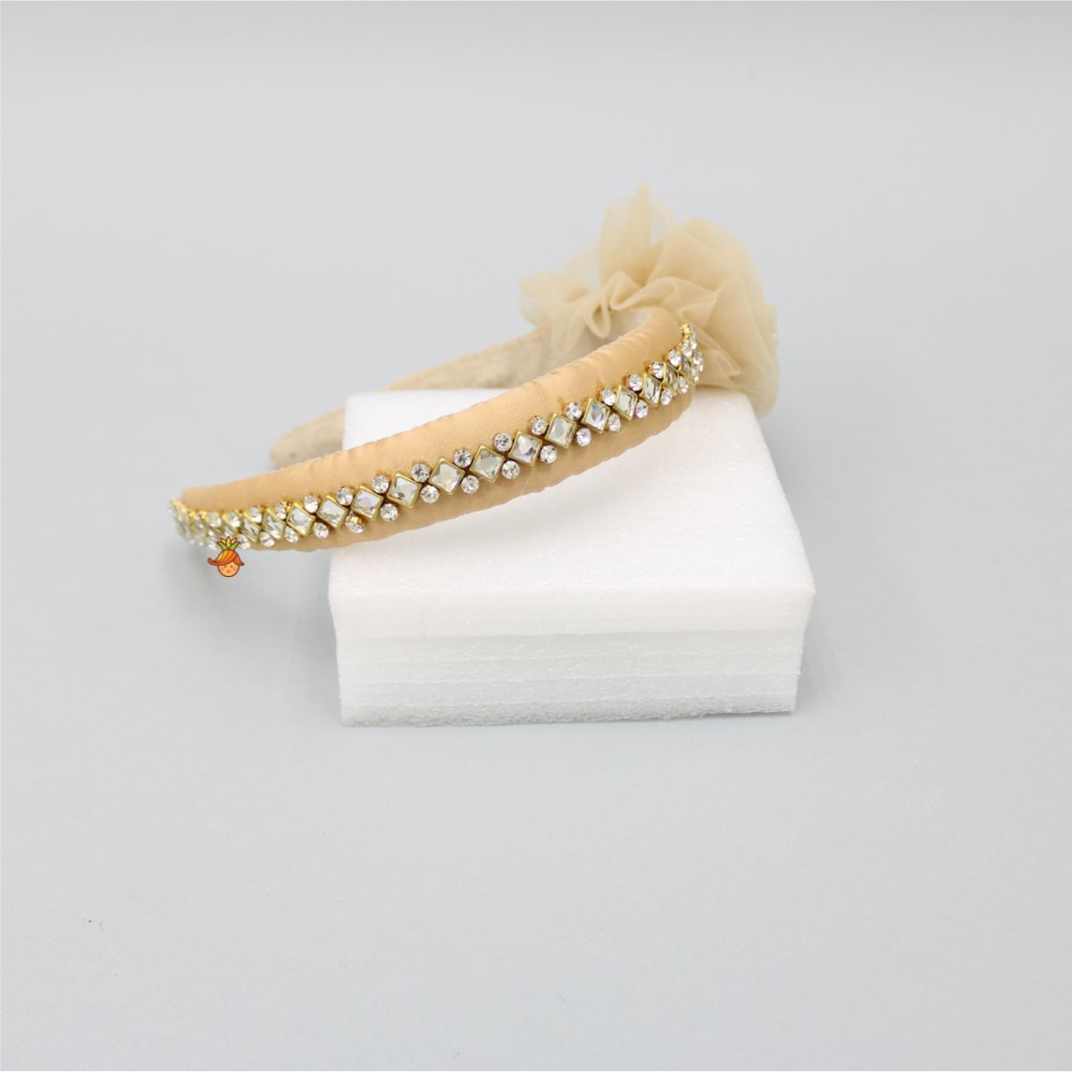 Cute Floral Beige Hair Band