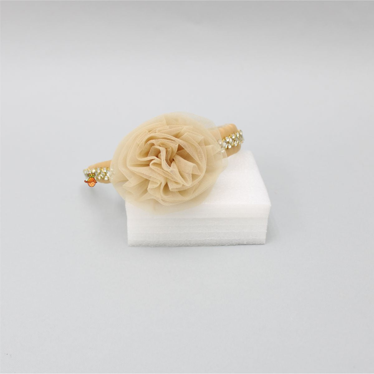Cute Floral Beige Hair Band