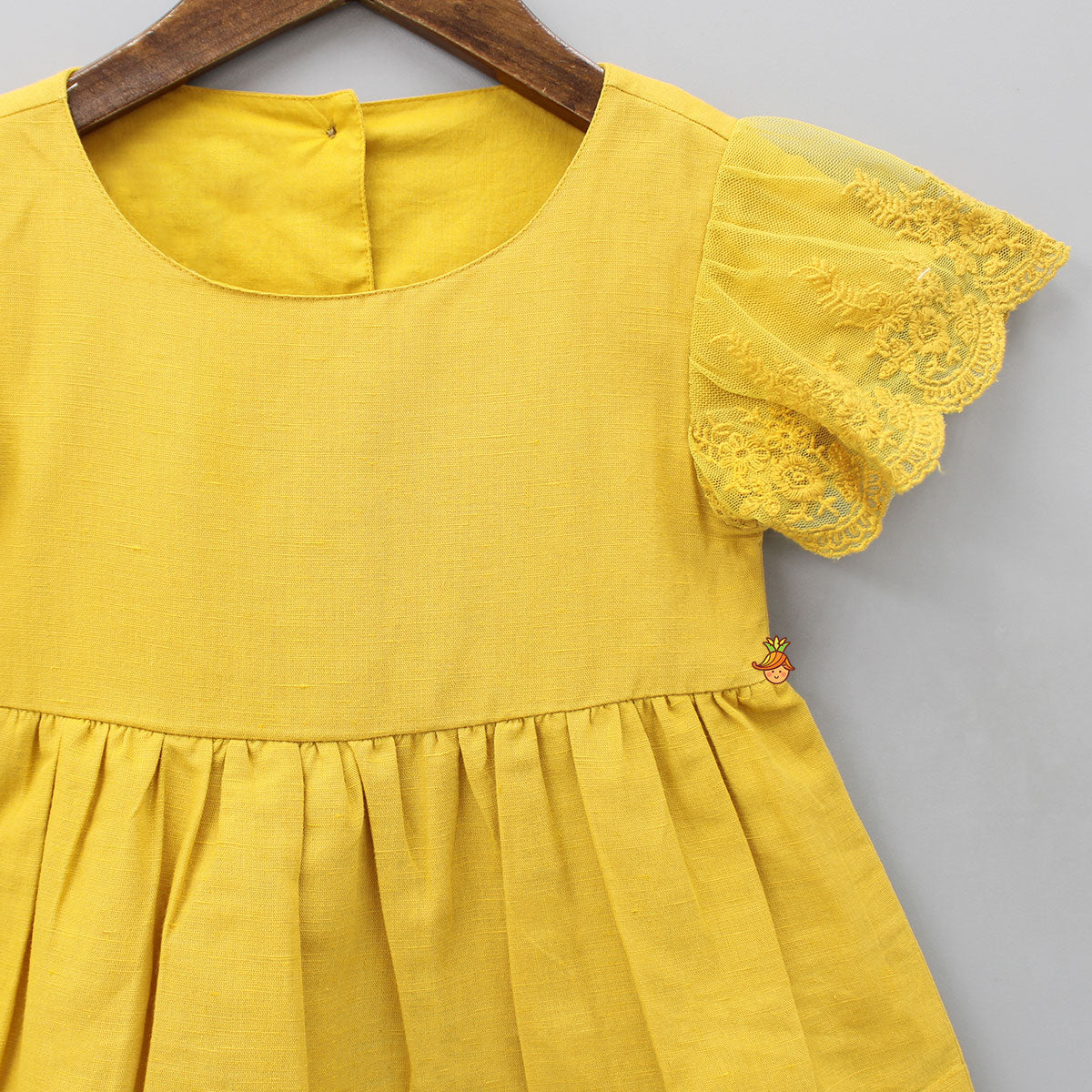 Pre Order: Fancy Lace Detailed Dress At Hems