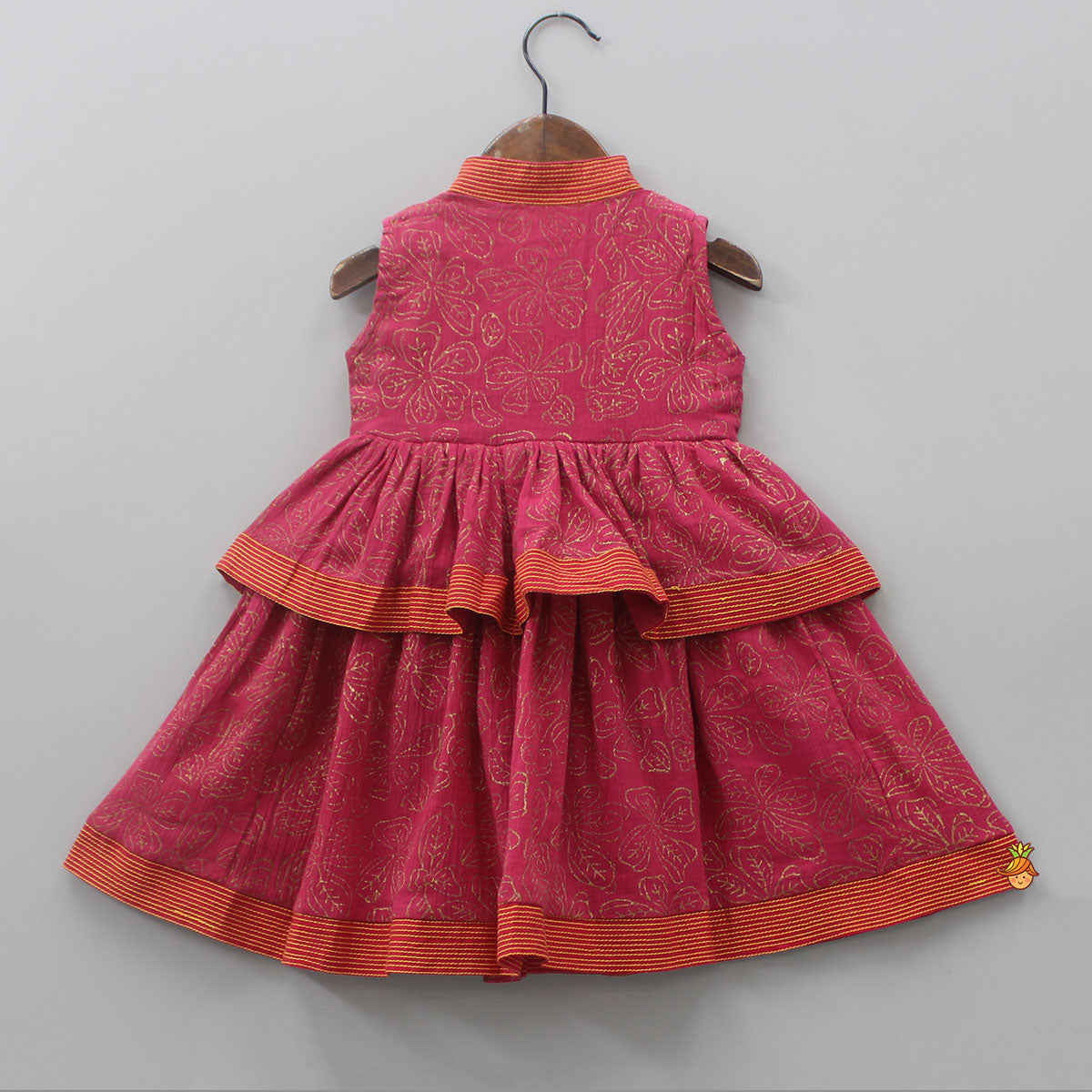 Hand Block Printed Front Open Jacket Style Kurti