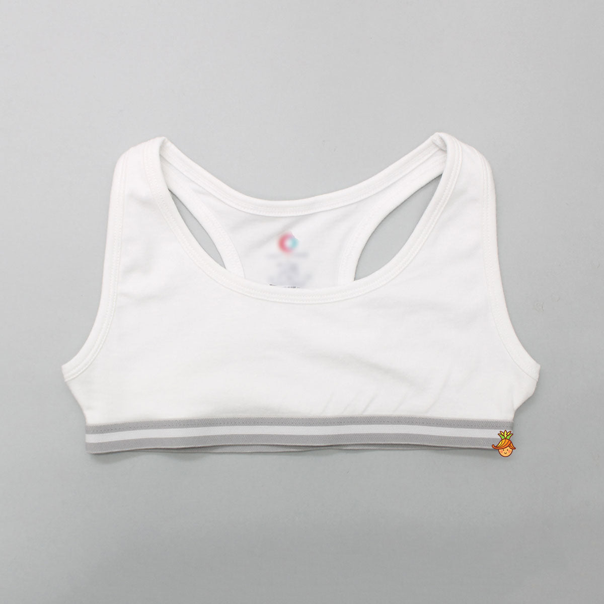 White And Grey Sports Beginners Bra - Set Of 2