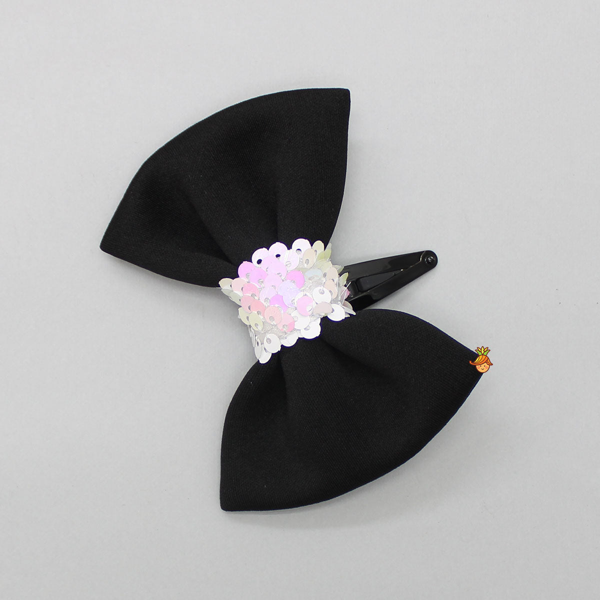 Pre Order: Sequins Embellished Peplum Dress With Net Bottom And Matching Bowie Hair Clip