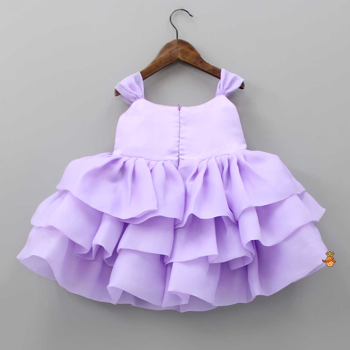 Pre Order: Adorable Yoke Embroidered Layered Dress