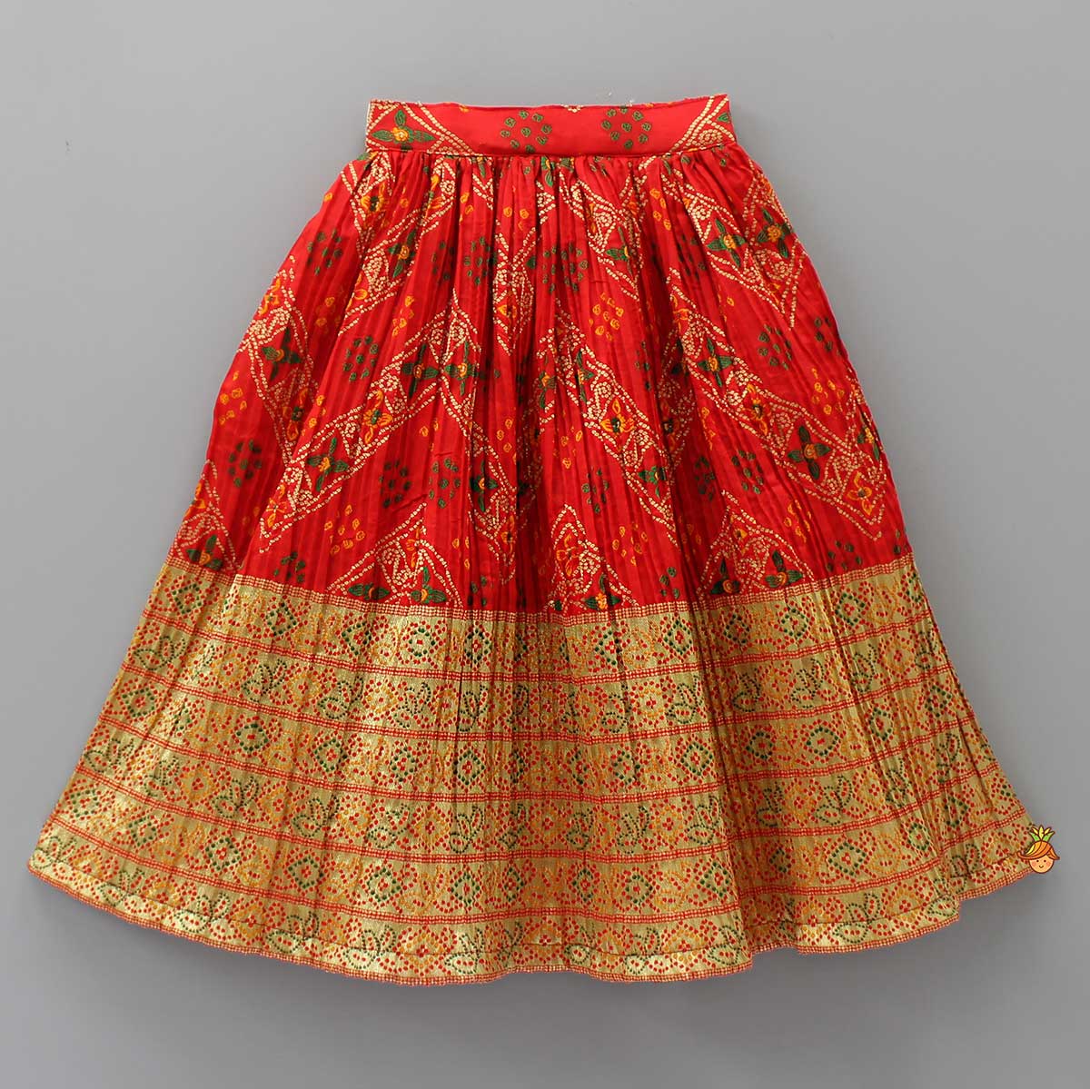 Splendid Sequins Work Red Top And Lehenga With Dupatta