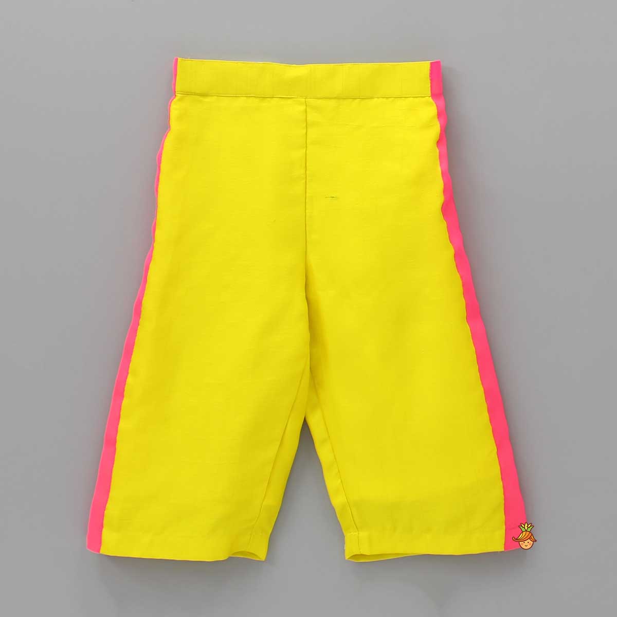 Pre Order: Horizontal Striped Ruffled Top And Yellow Pant