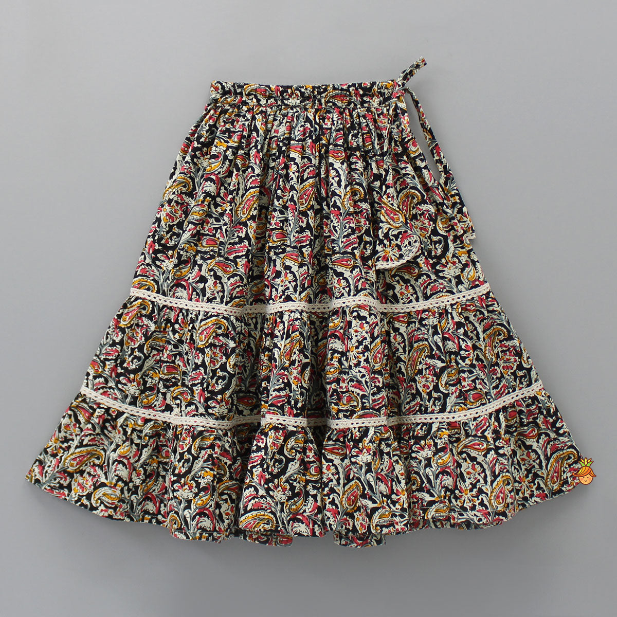 Pre Order: Lace Straps Multicolour Top and Lehenga