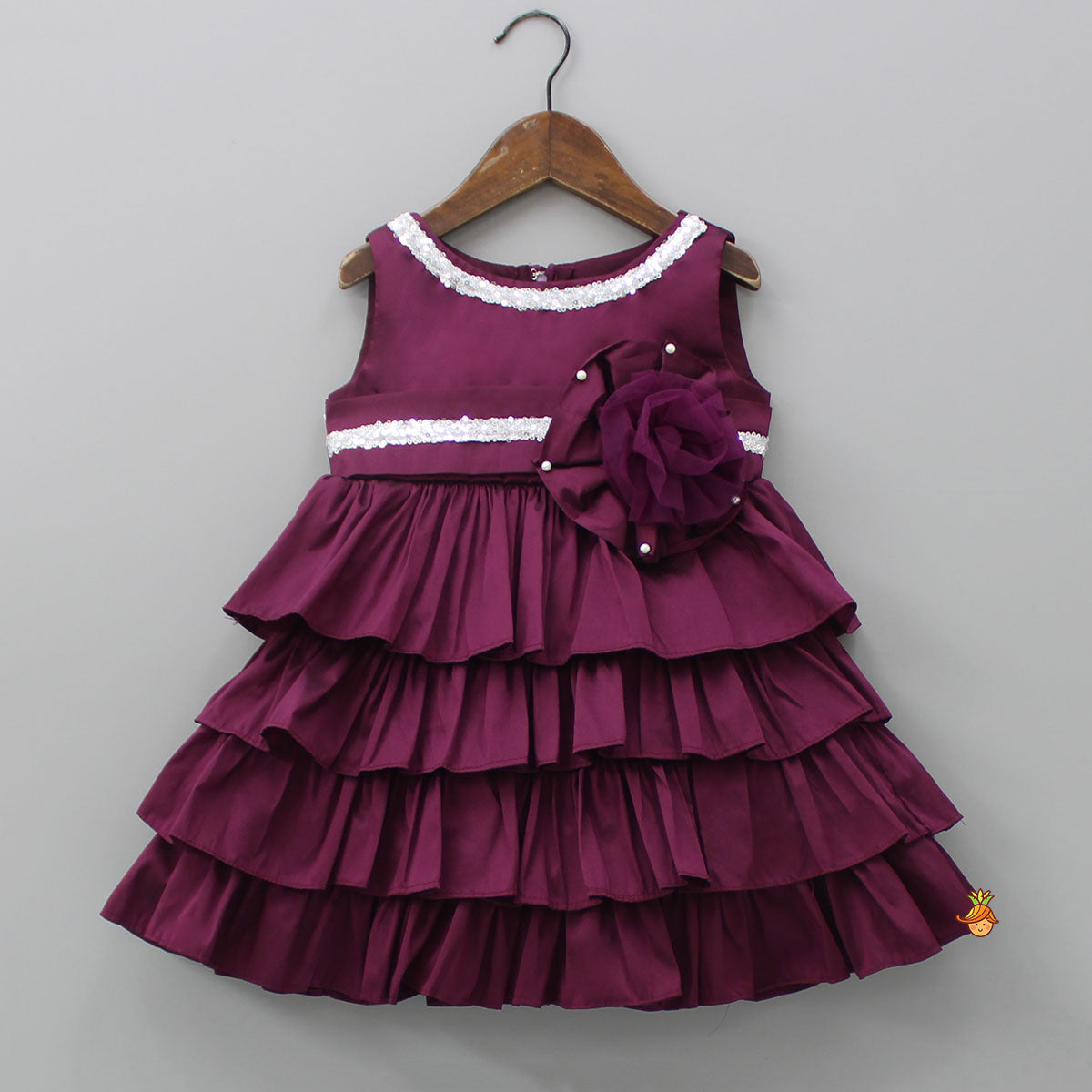 Burgandy Layered Dress