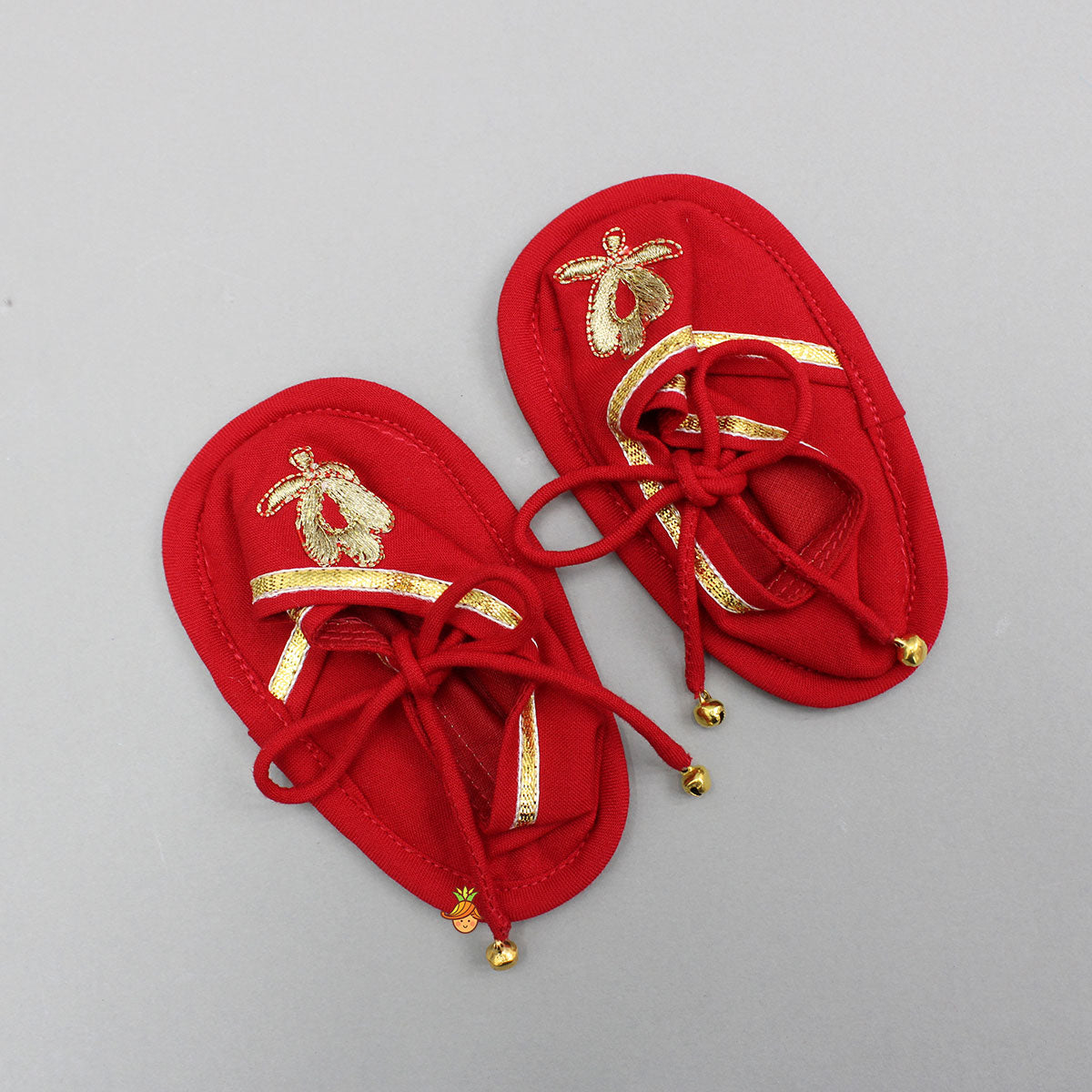 Pre Order: Red Jamna With Embroidered Jacket Set