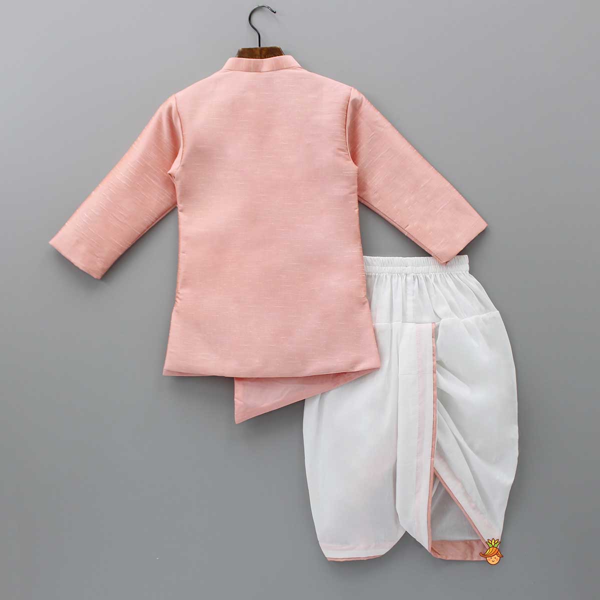 Pre Order: Horse Motif Jodhpuri Jacket And Dhoti