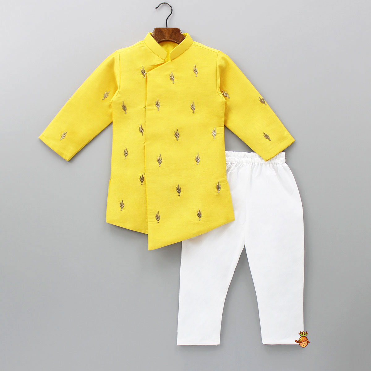 Pre Order: Yellow Kurta And Pyjama