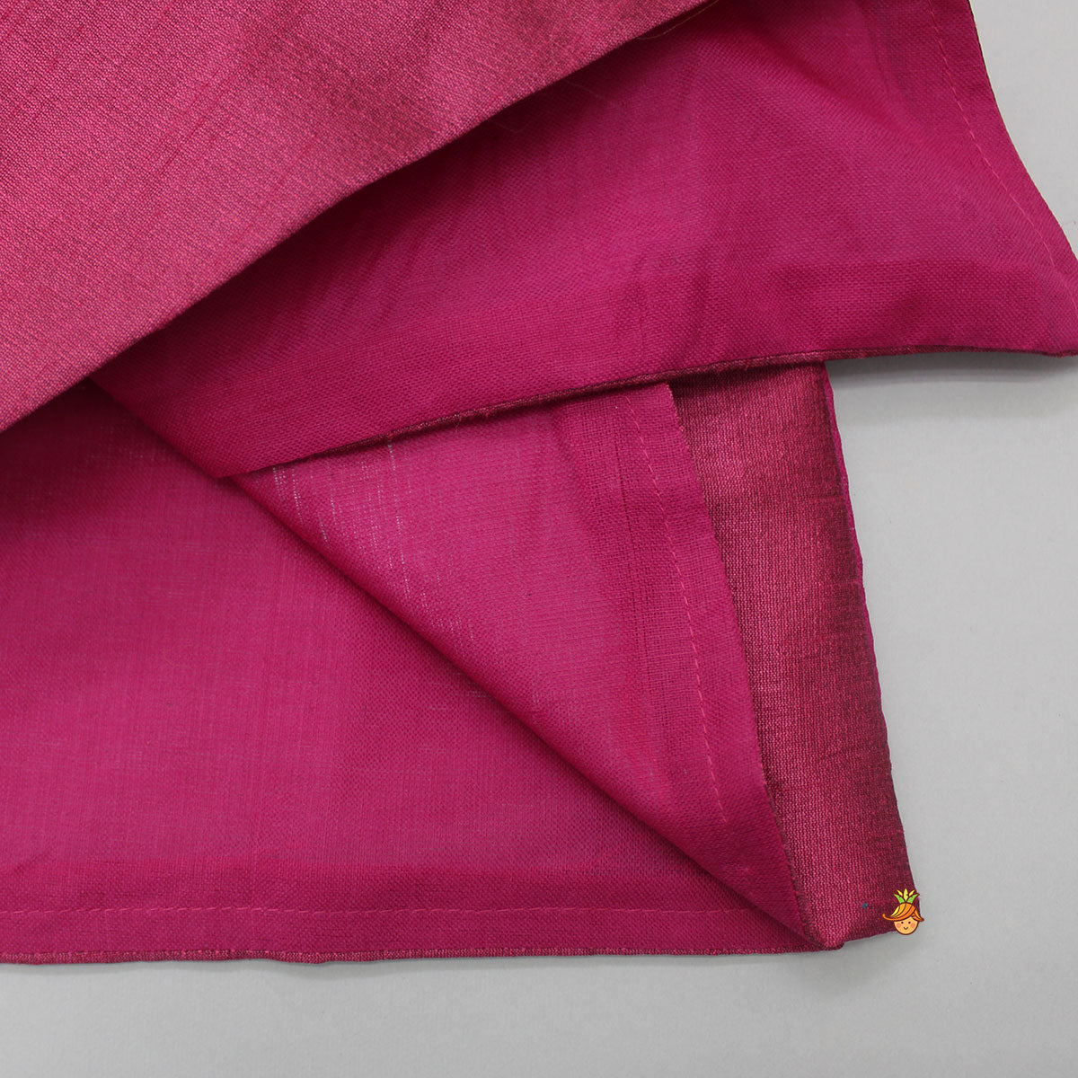 Pre Order: Magenta Asymmetric Kurta With Dhoti