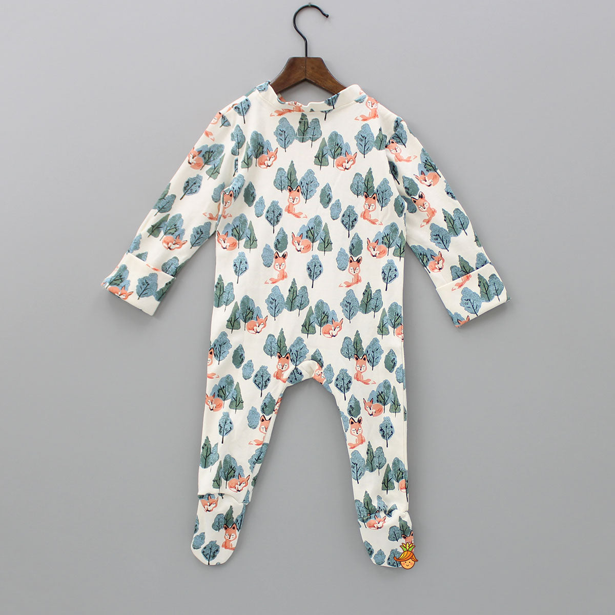 Organic Fox Print Bodysuit