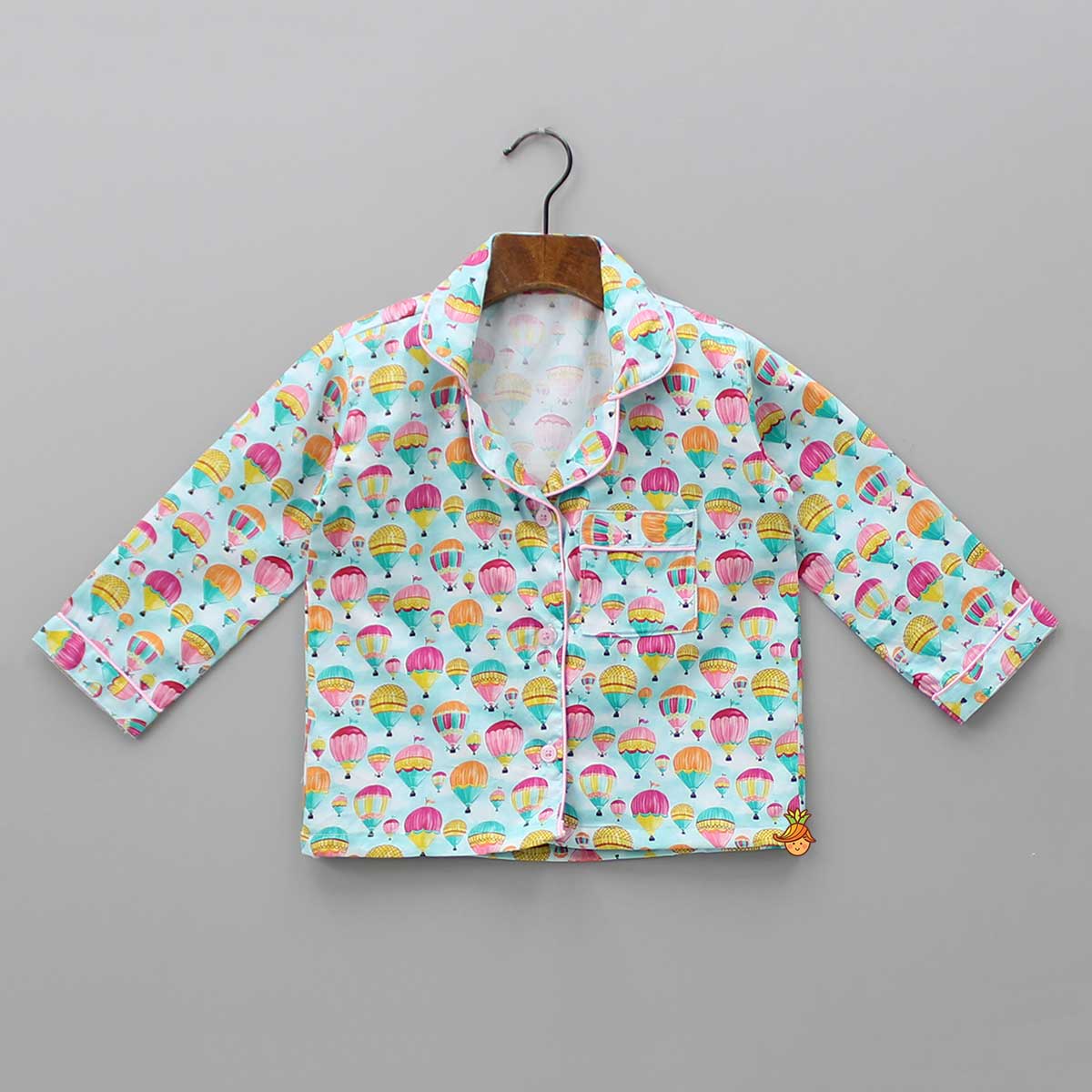 Pre Order: Multi Colour Hot Air Balloon Print Sleepwear