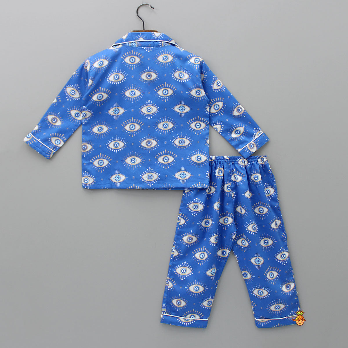 Pre Order: Eye Printed Blue Sleepwear