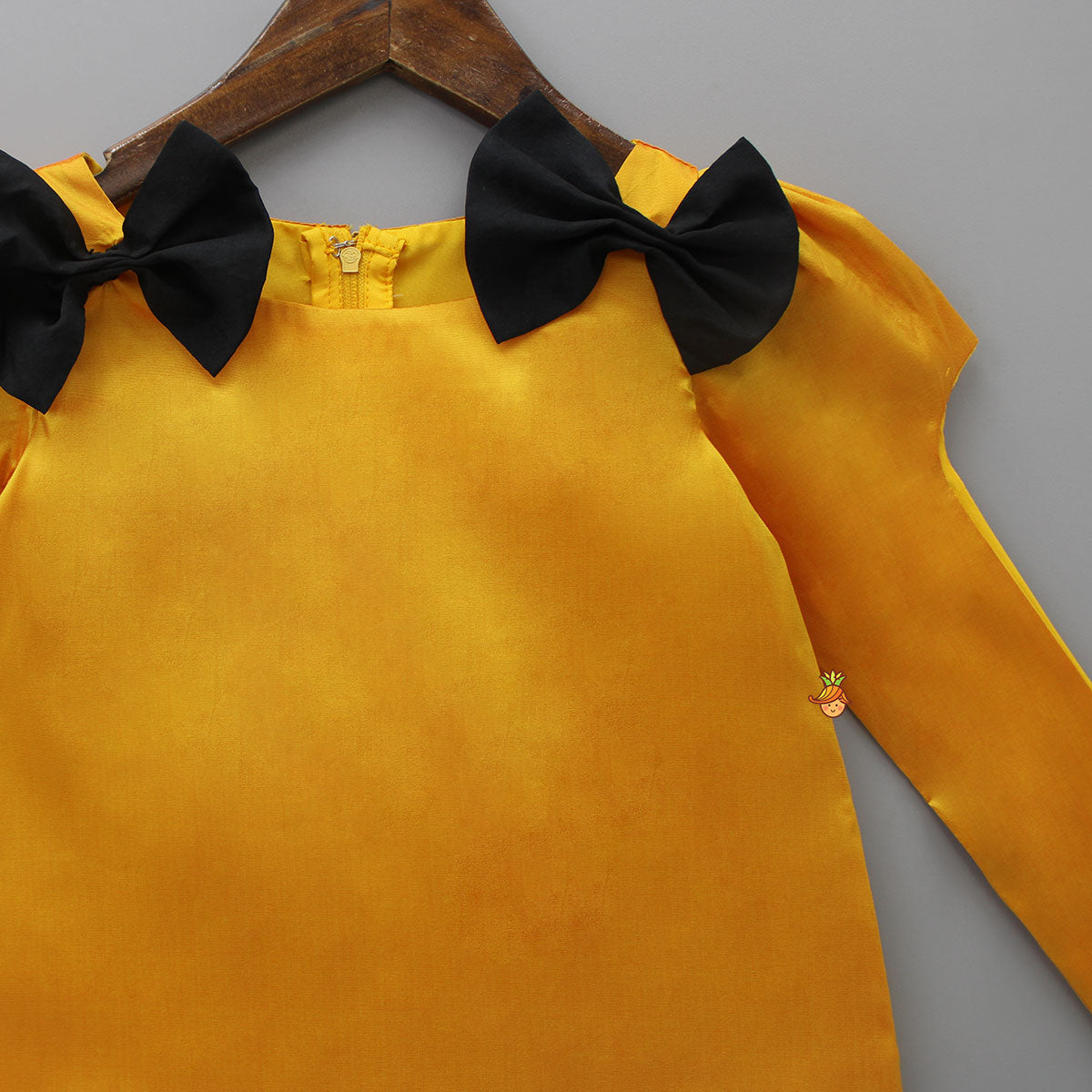 Mustard Yellow Bowie Dress With Stylish Sleeves