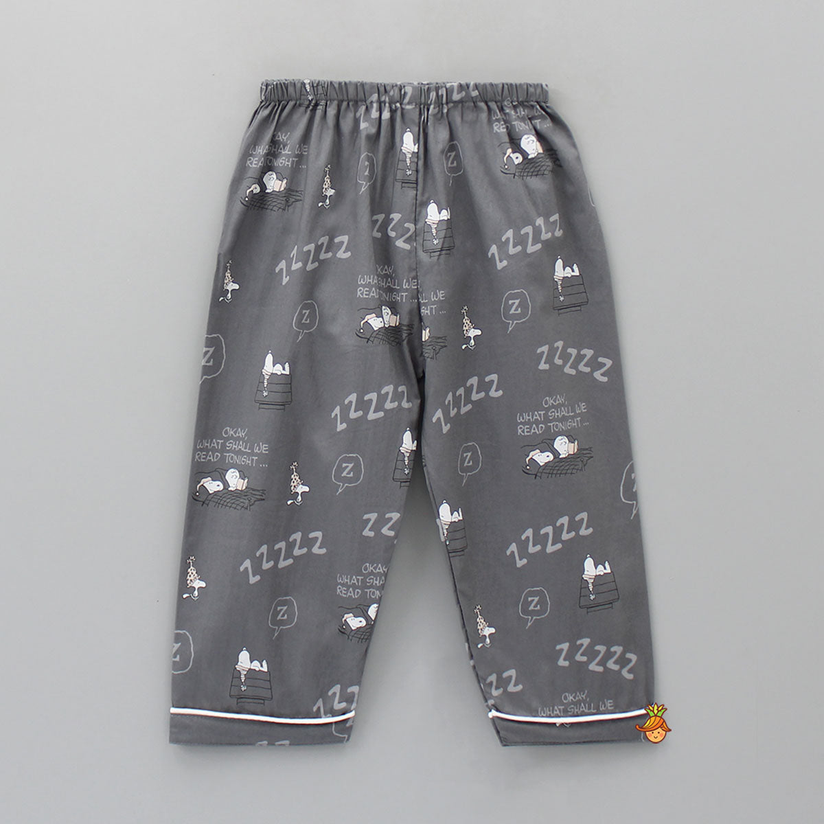 Grey Snoop Dog Printed Sleepwear