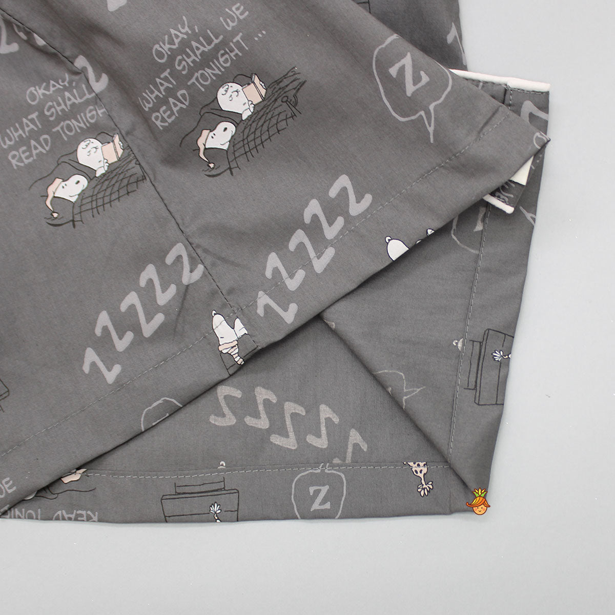 Grey Snoop Dog Printed Sleepwear