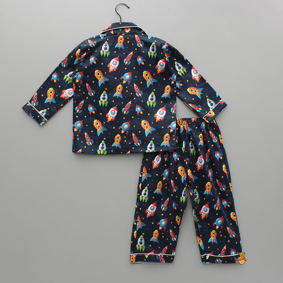 Pre Order: Rocket Ship Printed Sleepwear Set